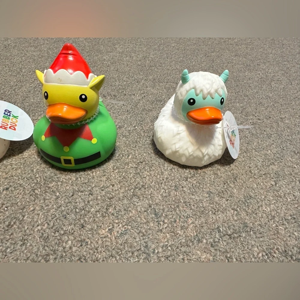2024 FULL SET OF 5 Target Christmas Rubber Ducks New Years Elf Penguin Snowman